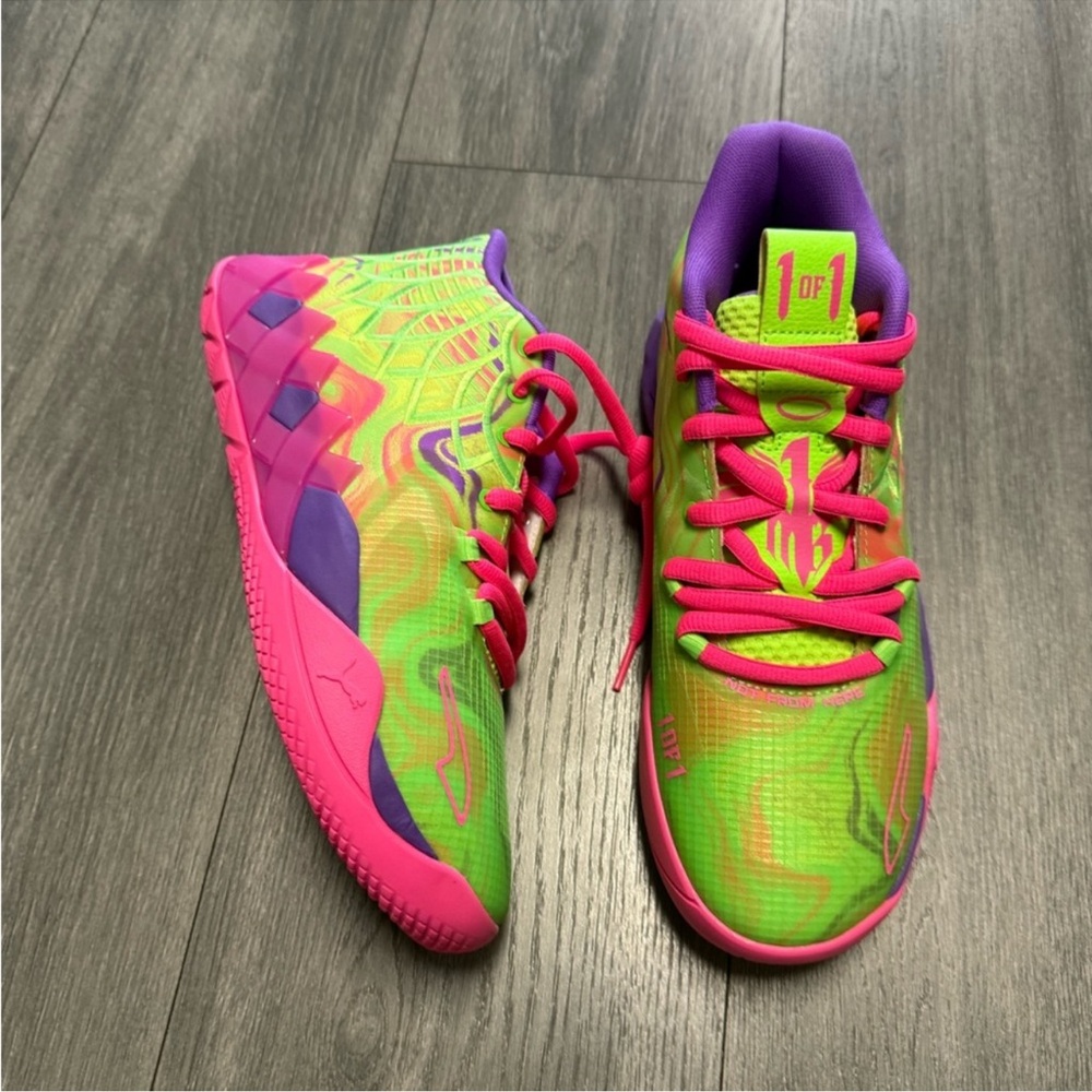 Puma LaMelo Ball- MB.01 “Inverse Toxic” Neon Athletic ShoesMens 11.5